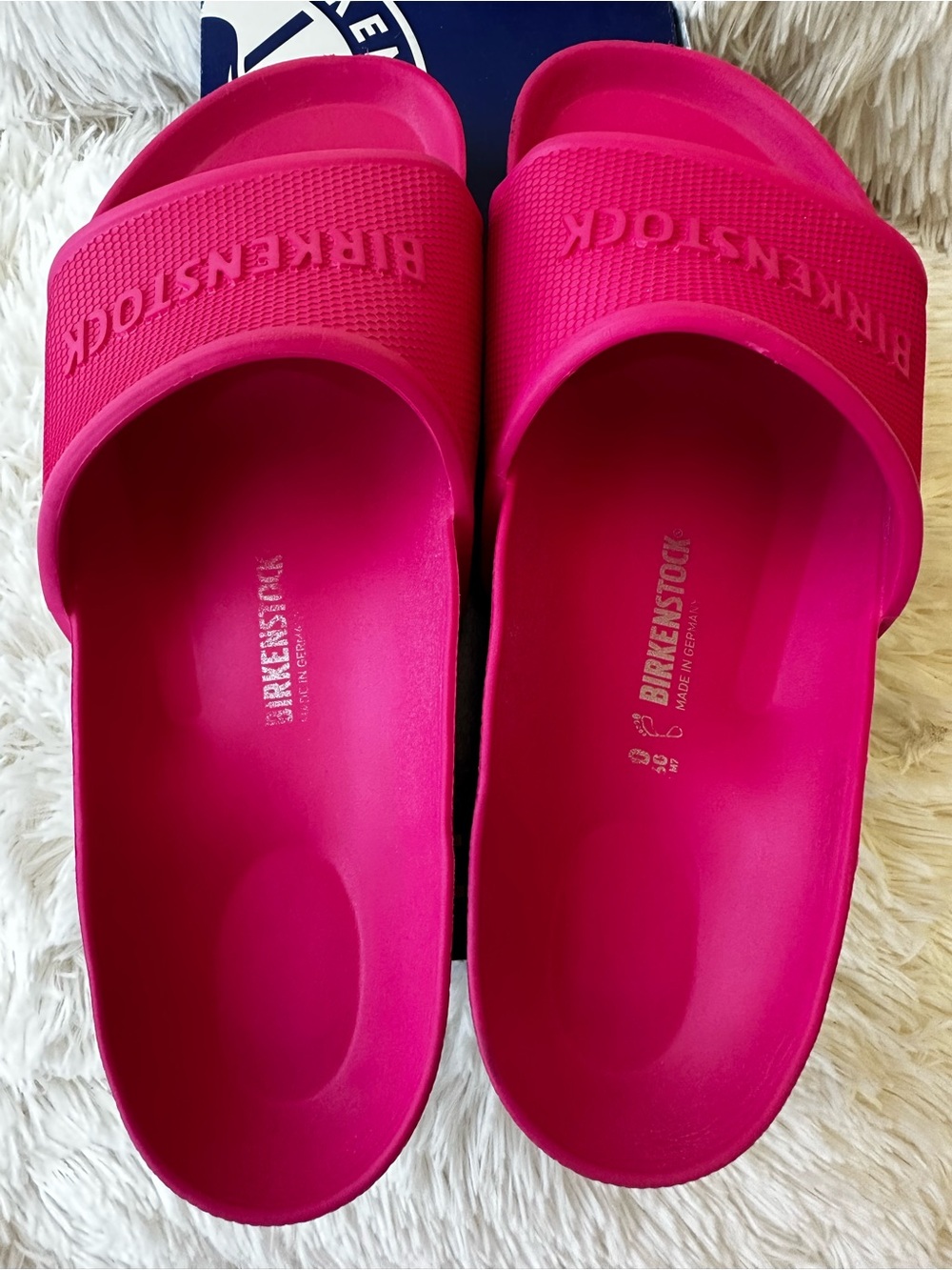 Birkenstock Barbados EVA Beetroot Purple Slide Sandals Pink Size: 40 EU 9 Women - Picture 2 of 6